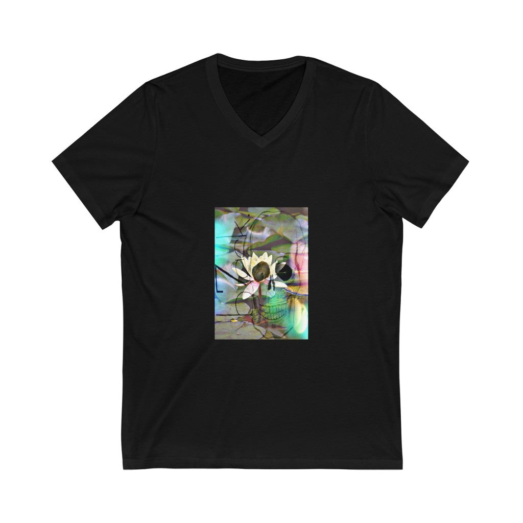 zen Unisex Jersey Short Sleeve V-Neck Tee