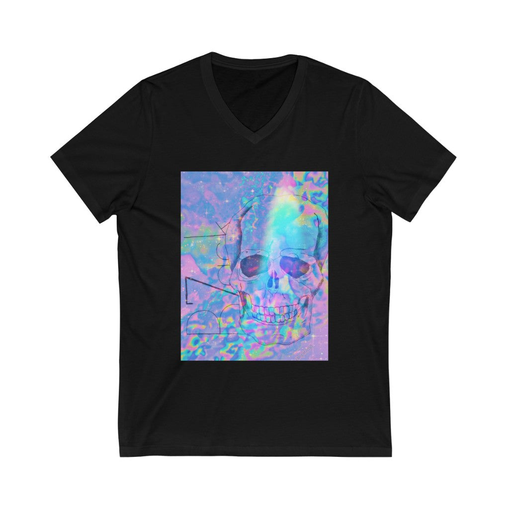 TRIPPY Unisex Jersey Short Sleeve V-Neck Tee