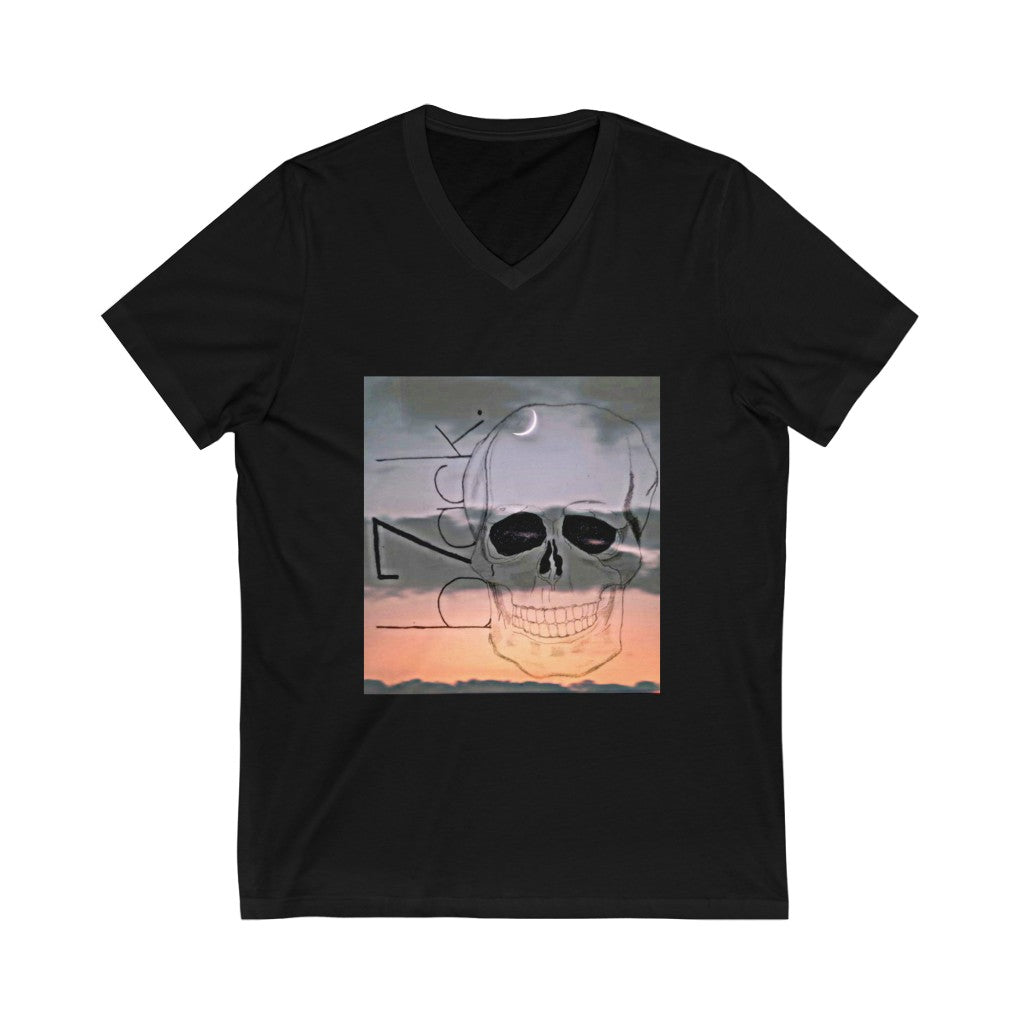 sun set Unisex Jersey Short Sleeve V-Neck Tee