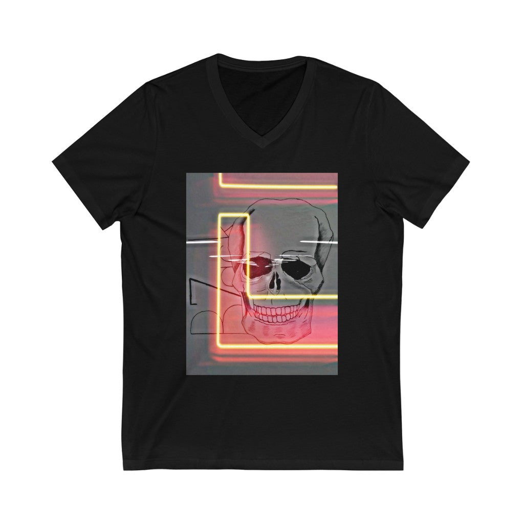 NED Unisex Jersey Short Sleeve V-Neck Tee